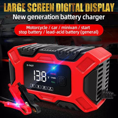 New Smart Car Battery Charger Automatic Jump Starter Pulse Repair 12V AGM/GEL UK