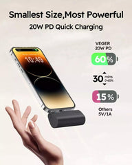 10000mAh Mini Power Bank for iPhone/Android - 20W Fast Charging Portable Charger
