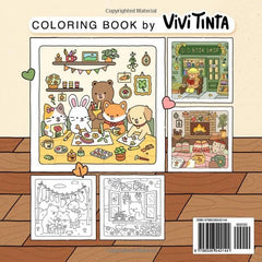 Fuzzy Friends Coloring Book - Cute and Cozy Animals for Stress Relief