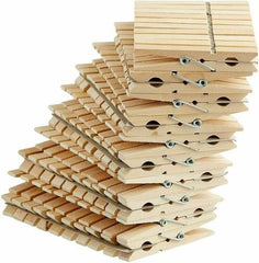 Super Strong Wooden Clothes Pegs Laundry Hangers Pine Garden UK - Organiser