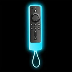 Luminous Purple Glow-in-the-Dark Silicone Case Cover for Alexa Voice Remote Fire TV Stick 4K 3rd/2nd Gen & Fire TV Stick Lite 1st/2nd Gen
