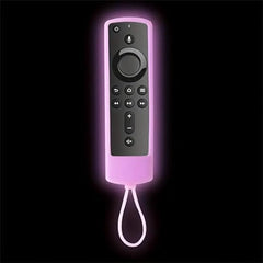 Luminous Purple Glow-in-the-Dark Silicone Case Cover for Alexa Voice Remote Fire TV Stick 4K 3rd/2nd Gen & Fire TV Stick Lite 1st/2nd Gen
